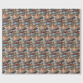 Visuelle Illusion auf Smartphone Geschenkpapier (Flach)