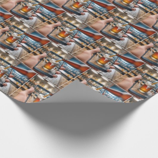 Visuelle Illusion auf Smartphone Geschenkpapier (Ecke)