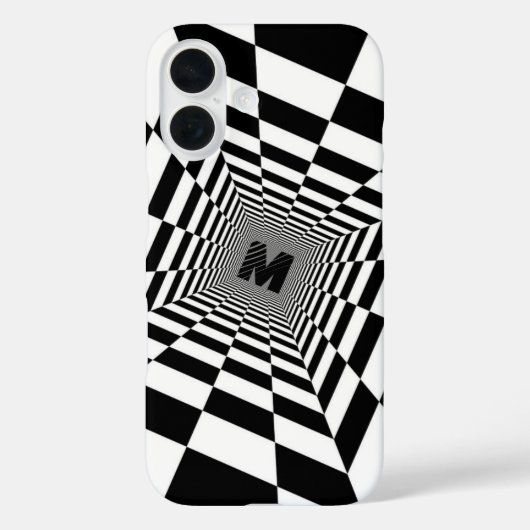Visuelle Illusion, Monogramm oder Initialzündung Case-Mate iPhone Hülle (Rückseite)
