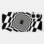 Visuelle Illusion, Monogramm oder Initialzündung Case-Mate iPhone Hülle (Rückseite (Horizontal))