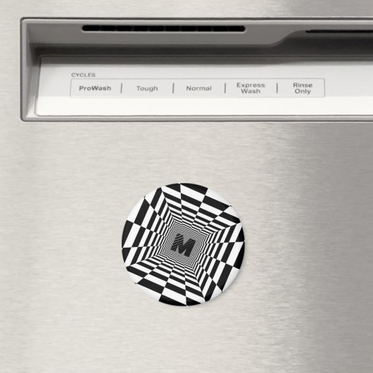 Visuelle Illusion, Monogramm oder Initialzündung Magnet (In Situ (Geschirrspüler))