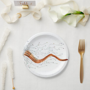 Visuelle Papiertafel Pappteller