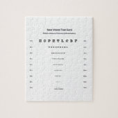 Visuelle Prüfung der Nahsichtkarte Puzzle (Vertikal)