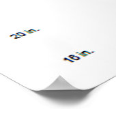 Visuelle Prüfung der Nahsichtprüfkarte Poster (Ecke)