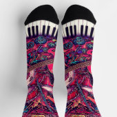 Visuelle Sounds Socken (Oben)
