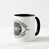 Visuelle Ungehorsam Zwei-Ton-Kaffee-Tasse Tasse (VorderseiteRechts)