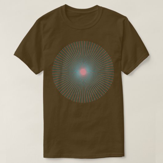 Visueller Effekt 2 der Circle Lines T-Shirt (Design vorne)