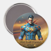 "Visueller Heldenmacher" Magnet (Vorderseite/Rückseite)
