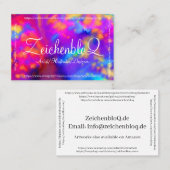 Visueller Künstler Visitenkarte (Vorne/Hinten)