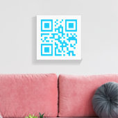 Visueller QR-Code auf Premium Wrapped Canvas (Glos Leinwanddruck (Insitu (Wohnzimmer))