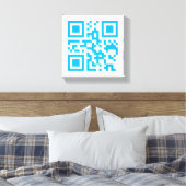 Visueller QR-Code auf Premium Wrapped Canvas (Glos Leinwanddruck (Insitu (Schlafzimmer))