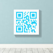 Visueller QR-Code auf Premium Wrapped Canvas (Glos Leinwanddruck (Insitu (Holzboden))