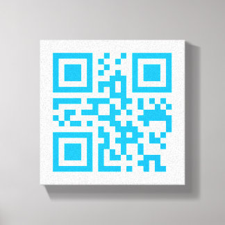 Visueller QR-Code auf Premium Wrapped Canvas (Glos Leinwanddruck