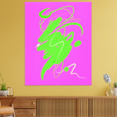 Visueller Verachtung Tanz Stretched Canvas Print Leinwanddruck (Insitu (Wohnzimmer))