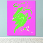 Visueller Verachtung Tanz Stretched Canvas Print Leinwanddruck (Insitu (Holzboden))