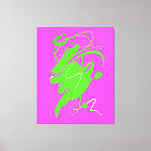 Visueller Verachtung Tanz Stretched Canvas Print Leinwanddruck