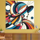 Visuelles Kunstwerk #10 Leinwanddruck (Insitu (Wohnzimmer))