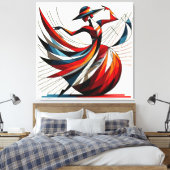 Visuelles Kunstwerk #12 Leinwanddruck (Insitu (Schlafzimmer))