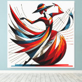 Visuelles Kunstwerk #12 Leinwanddruck (Insitu (Holzboden))