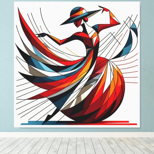 Visuelles Kunstwerk #12 Leinwanddruck (Insitu (Holzboden))