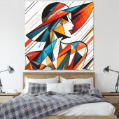 Visuelles Kunstwerk #13 Leinwanddruck (Insitu (Schlafzimmer))