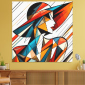 Visuelles Kunstwerk #13 Leinwanddruck (Insitu (Wohnzimmer))