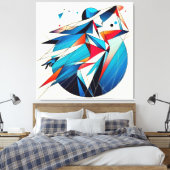 Visuelles Kunstwerk #15 Leinwanddruck (Insitu (Schlafzimmer))