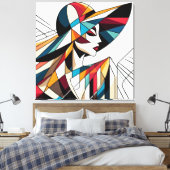 Visuelles Kunstwerk #2 Leinwanddruck (Insitu (Schlafzimmer))