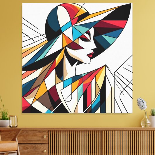 Visuelles Kunstwerk #2 Leinwanddruck (Insitu (Wohnzimmer))