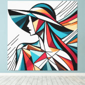 Visuelles Kunstwerk #3 Leinwanddruck (Insitu (Holzboden))