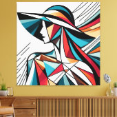 Visuelles Kunstwerk #3 Leinwanddruck (Insitu (Wohnzimmer))