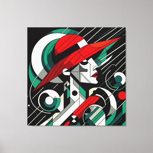 Visuelles Kunstwerk #4 Leinwanddruck (Vorderseite)