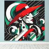 Visuelles Kunstwerk #4 Leinwanddruck (Insitu (Holzboden))