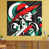 Visuelles Kunstwerk #4 Leinwanddruck (Insitu (Wohnzimmer))