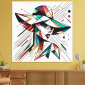 Visuelles Kunstwerk #5 Leinwanddruck (Insitu (Wohnzimmer))