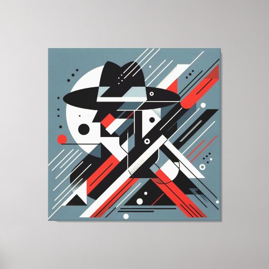 Visuelles Kunstwerk #6 Leinwanddruck (Vorderseite)