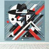 Visuelles Kunstwerk #6 Leinwanddruck (Insitu (Holzboden))