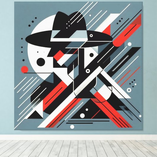 Visuelles Kunstwerk #6 Leinwanddruck (Insitu (Holzboden))