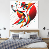 Visuelles Kunstwerk #7 Leinwanddruck (Insitu (Schlafzimmer))