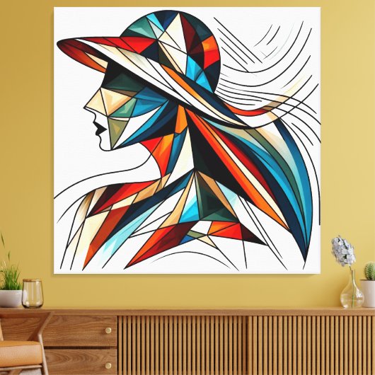 Visuelles Kunstwerk #8 Leinwanddruck (Insitu (Wohnzimmer))