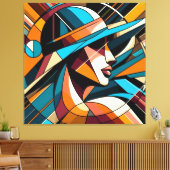 Visuelles Kunstwerk #9 Leinwanddruck (Insitu (Wohnzimmer))