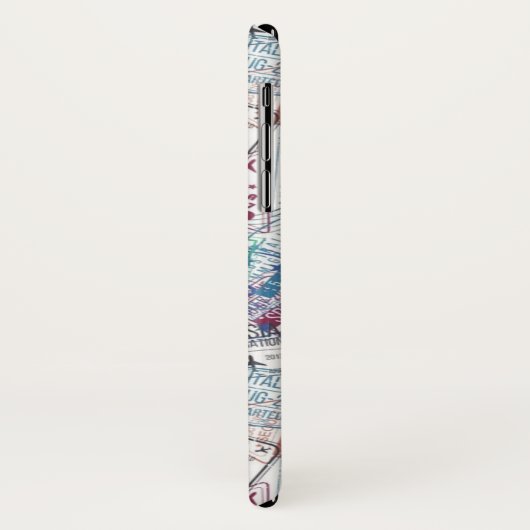 Visum-Briefmarke Case-Mate iPhone Hülle (Hinten/Links)