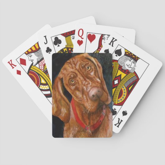 Viszla Hundespielkarten Spielkarten (Rückseite)