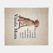 Viszla Mama Fleece Blanket (Vorderseite (Horizontal))