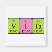 Vita Periodenmagnet Magnet (Vorne)