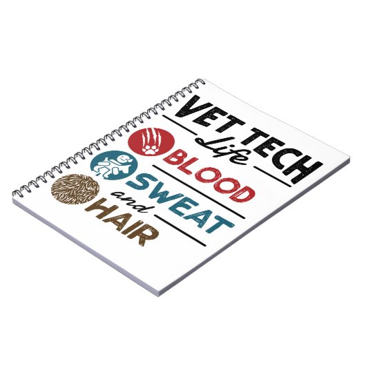 Vita Tech Life Blut Schweiß und Haar Notizblock (Linke Seite)