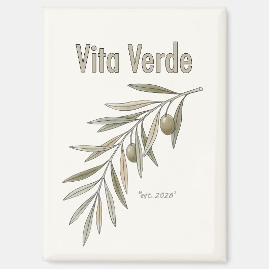 Vita Verde Collection Beige Magnet (Vorderseite)