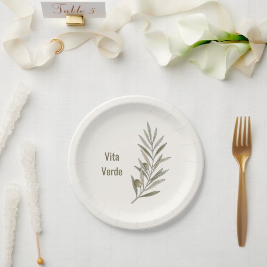 Vita Verde Collection Pappteller (Hochzeit)