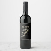Vita Verde Collection Schwarz Weinetikett (Vorderseite)