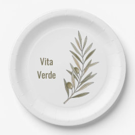 Vita Verde Collection White Pappteller